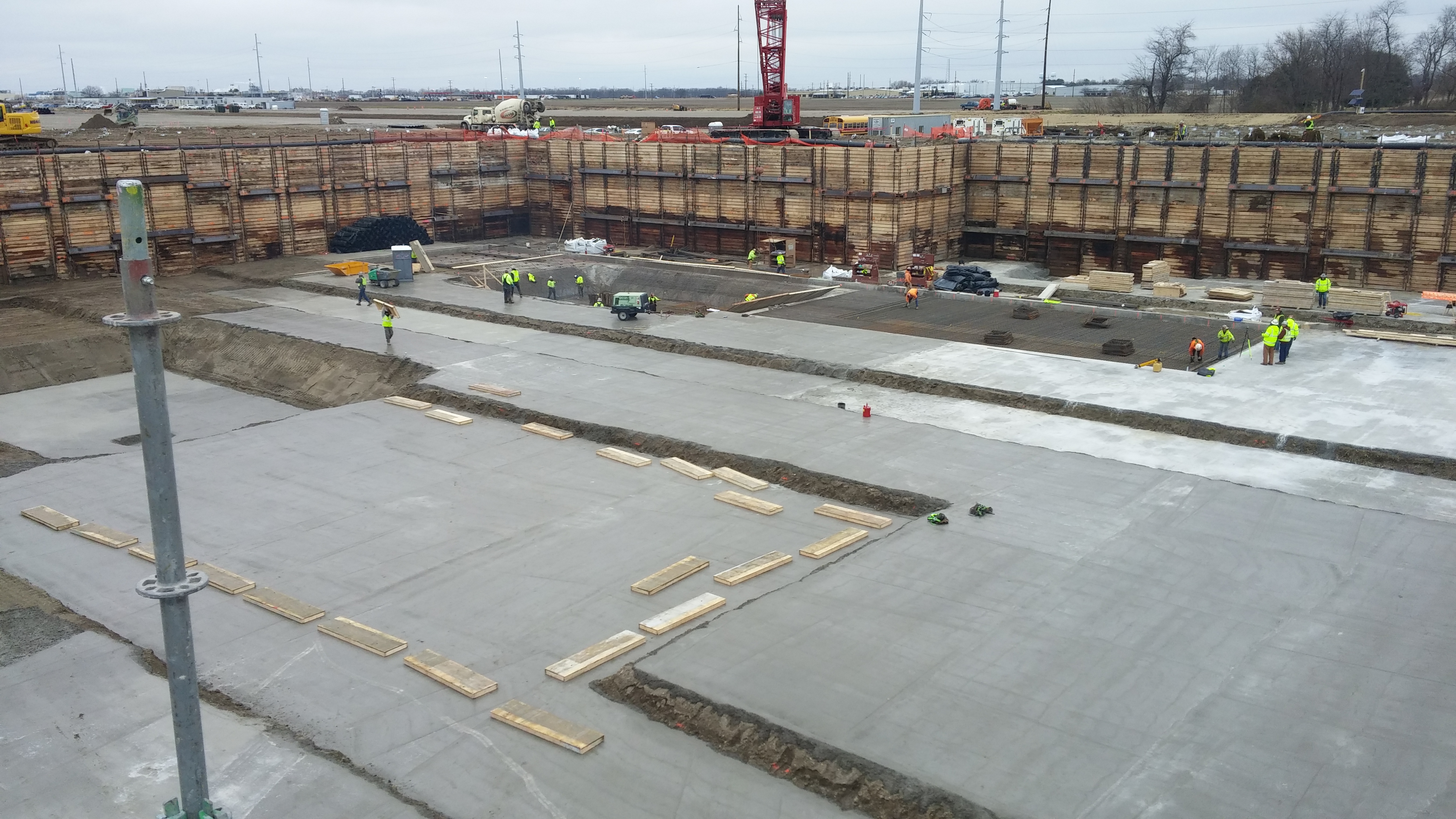 Concrete drying in Circleville